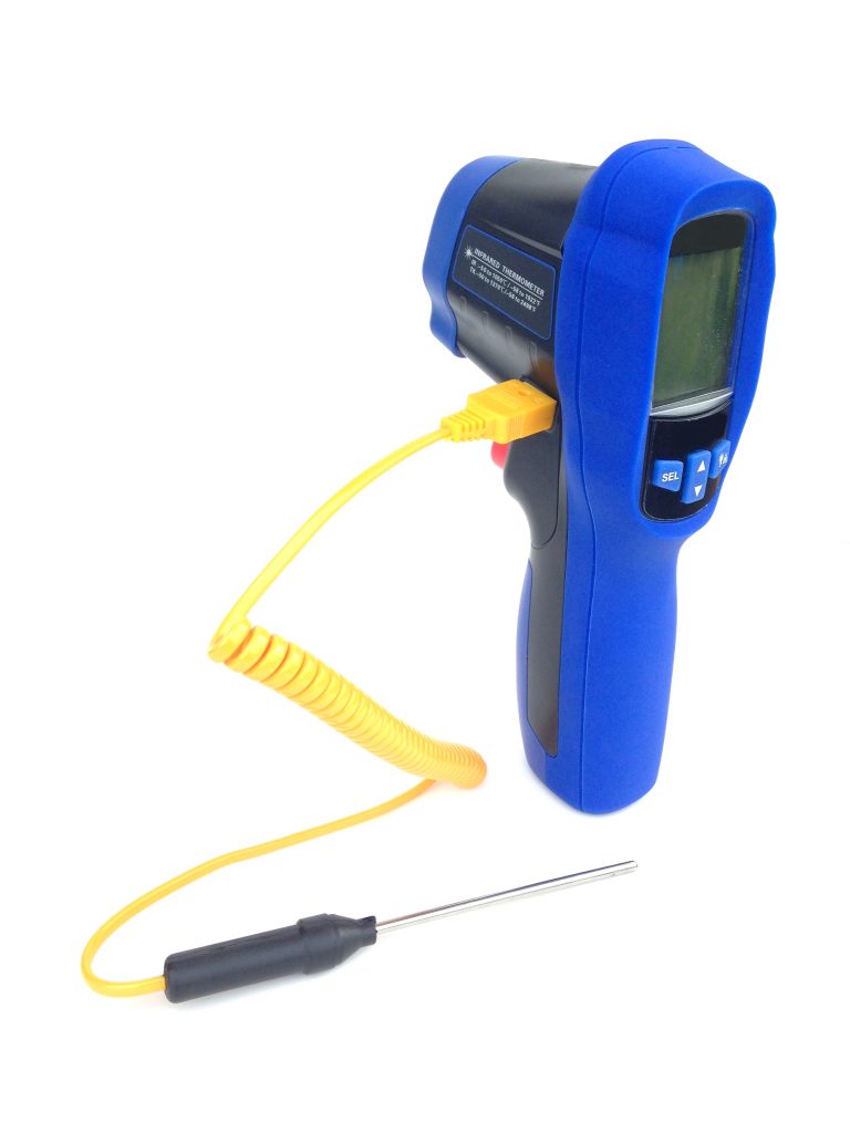 Professional Digital Infrared & K Type Thermocouple Thermometer (1050°C